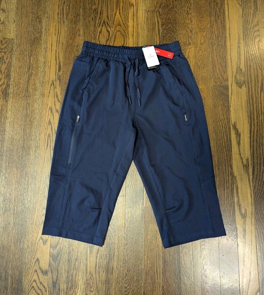 Baleaf Long Trail Shorts Women's Small Navy Blue NWT Water Resistant UPF 50+